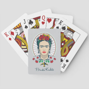 Frida Kahlo Vintage Floral Playing Cards
