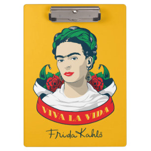 Frida Kahlo Viva la Vida Clipboard
