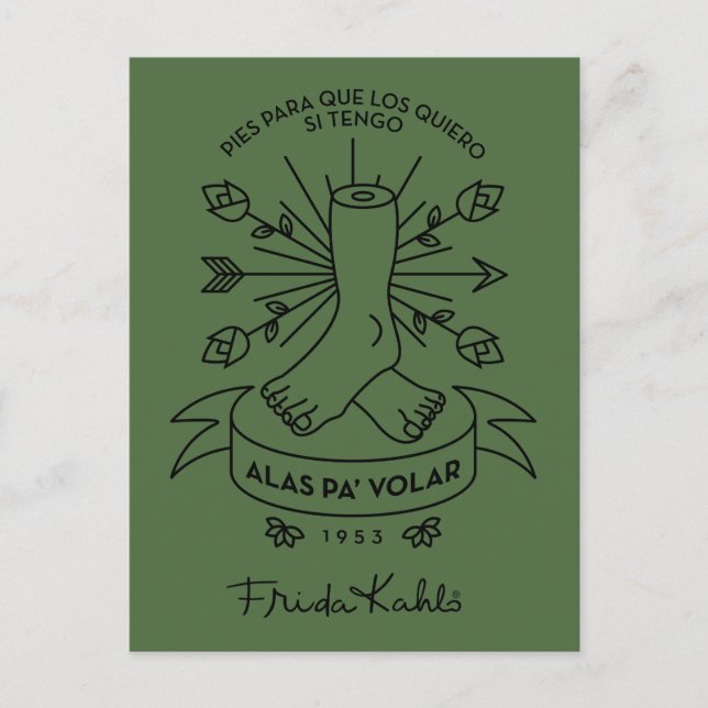 Frida Kahlo | Wings to Fly Postcard (Front)