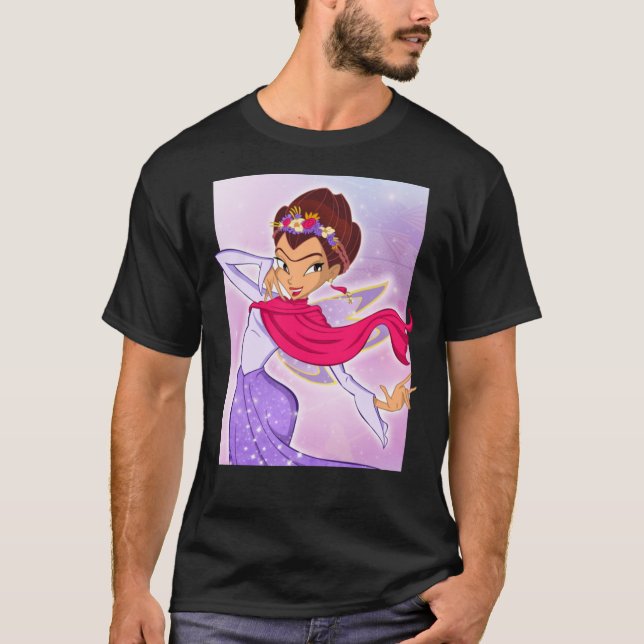 Frida Kahlo Winx Club Cartoon style T-shirt Essent (Front)