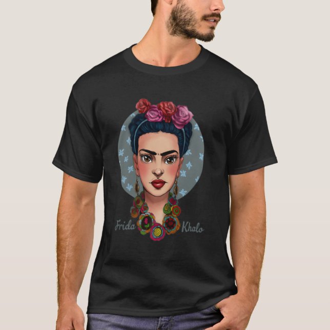 Frida Mexican Portrait T-Shirt (Front)