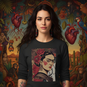 Frida Reloaded – InkPunk Rebel Art Tee