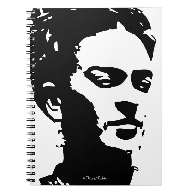 Frida Shadow Portrait Spiral Notebook (Front)
