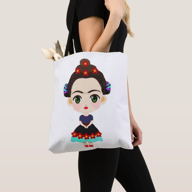 Frida Small Grant Tote Bag (Close Up)