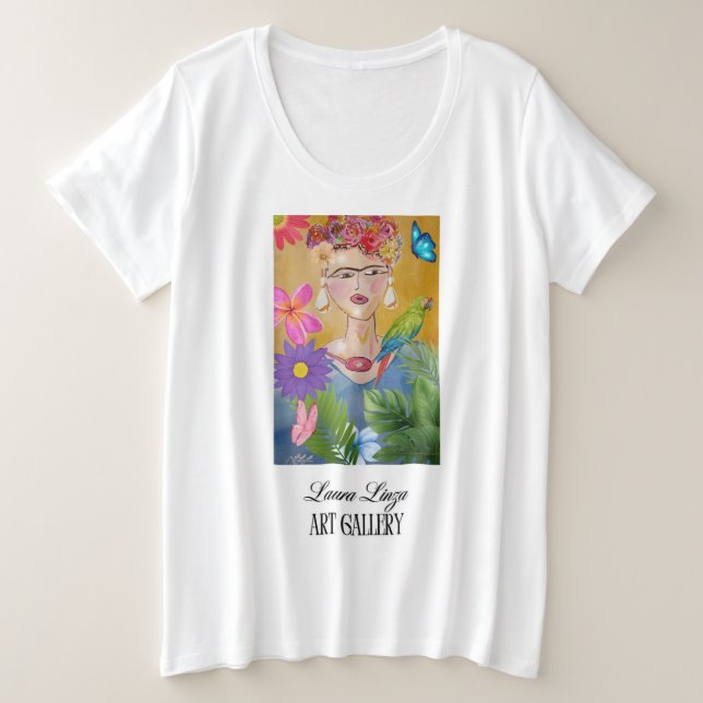 Frida T-shirt Plus Size T-Shirt (Design Front)