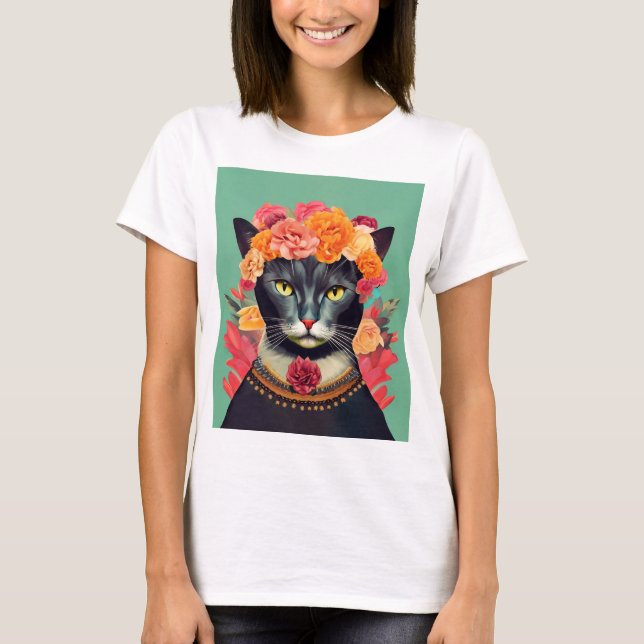 Frida the Cat T-Shirt (Front)