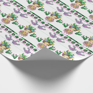 Frida x Cacti Matte Wrapping Paper, 30" x 6' Paper