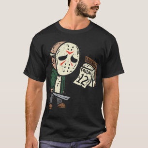 Friday 12th Funny Halloween Horror Movie Humour T-Shirt