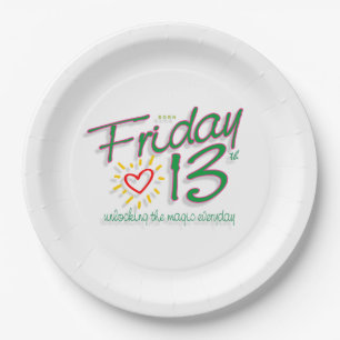 Friday 13th paper plates