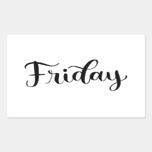 Friday - Calligraphy / Lettering Sticker