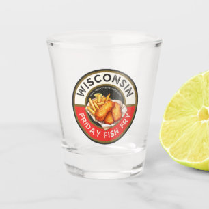 Friday Fish Fry Guide Shot glass