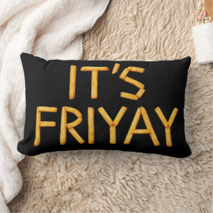 Friday Fries Lumbar Throw Cushion