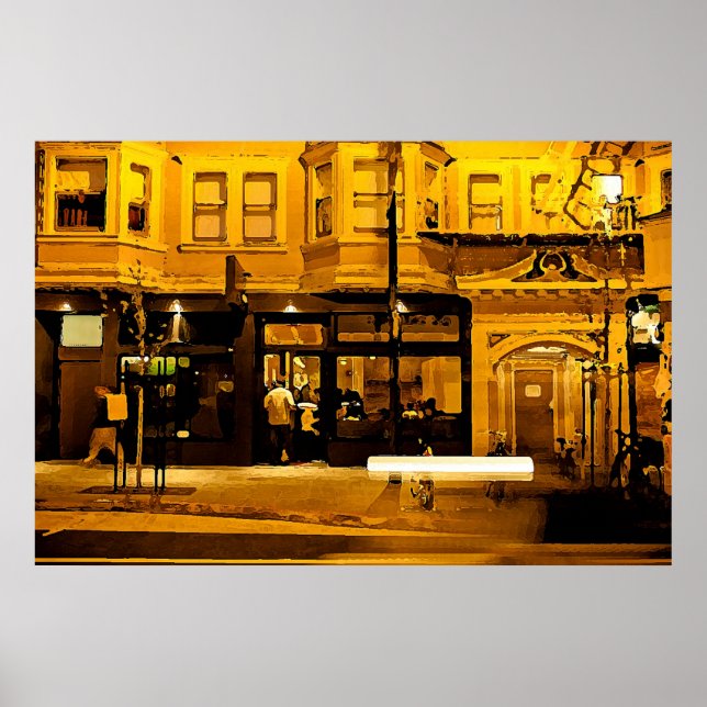 Friday Night at the Bar Print (Front)