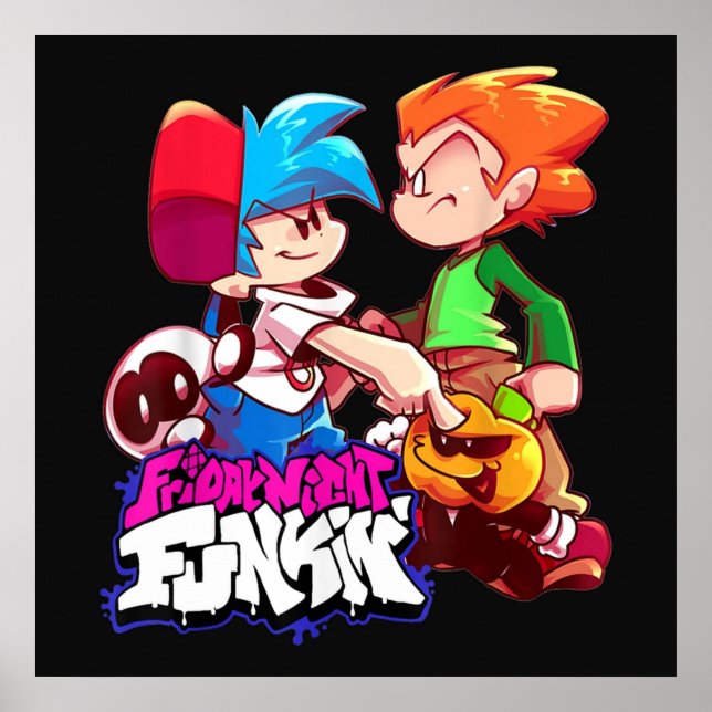 Friday Night Funkin Boyfriend and Pico Poster (Front)