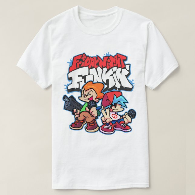 Friday Night Funkin Duo FNF T-Shirt (Design Front)