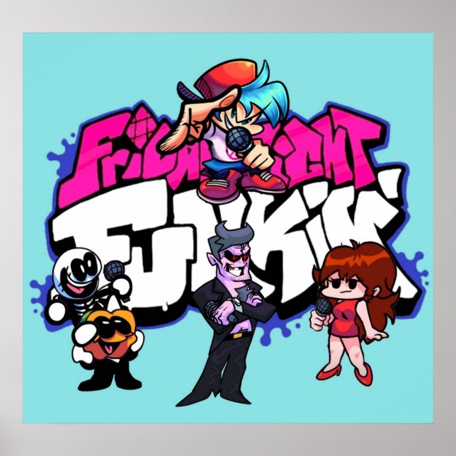 friday night funkin music videogames discoFrid Poster (Front)