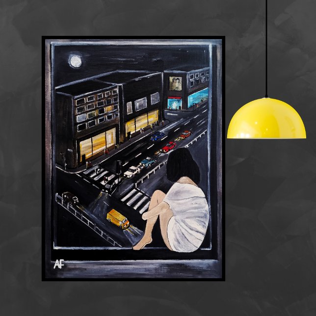 Friday Night Painting by Alfred Fox Canvas Print (Creator Uploaded)