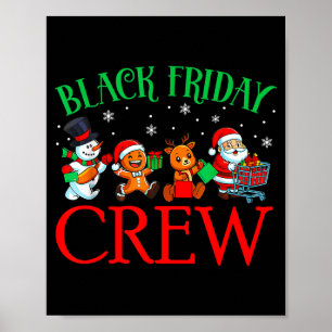 Friday Shopng Crew Christmas Black Shopng Family G Poster