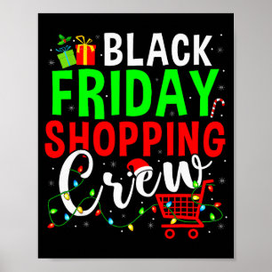 Friday Shopng Crew Christmas Family Shopng Squad  Poster