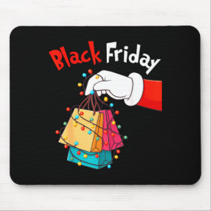 Friday Shopng Squad Christmas Black Shopng Family  Mouse Pad