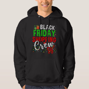 Friday Shopping Crew Christmas Lights Black Shoppi Hoodie