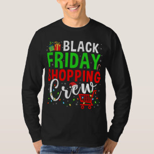 Friday Shopping Crew Christmas Lights Black Shoppi T-Shirt