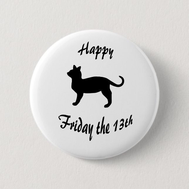 Friday The 13th 6 Cm Round Badge (Front)