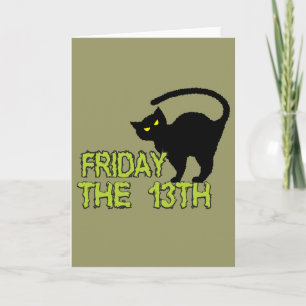 Friday The 13th - Bad Luck Day Superstition Card
