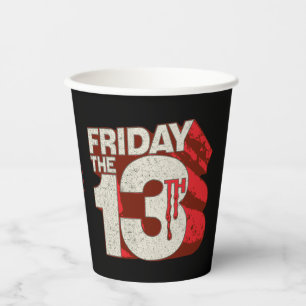 Friday the 13th   Bleeding Stacked 3D Logo Paper Cups