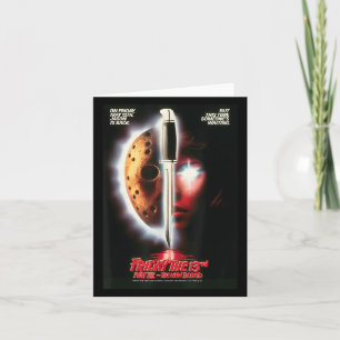 Friday The 13th Halloween Design Jason Is Back  Card
