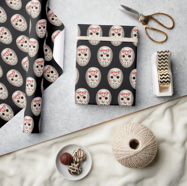 Friday the 13th | Hockey Mask Graphic Wrapping Paper (Crafts)