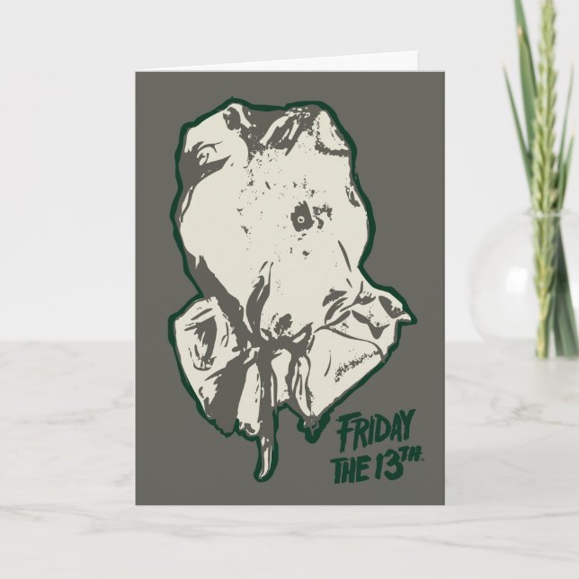 Friday the 13th | Jason Voorhees Burlap Sack Card (Front)