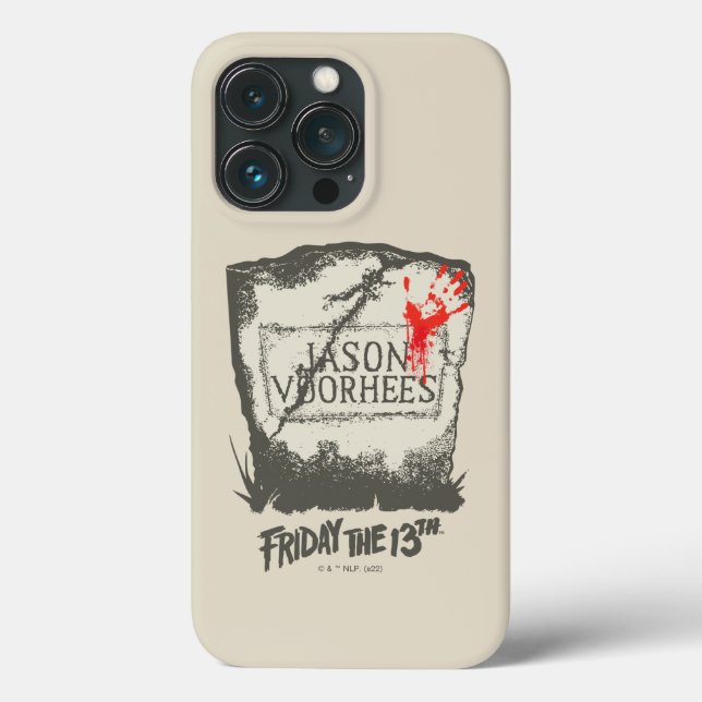 Friday the 13th | Jason Voorhees Headstone Case-Mate iPhone Case (Back)