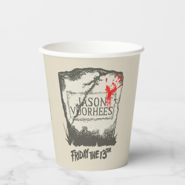 Friday the 13th | Jason Voorhees Headstone Paper Cups (Front)