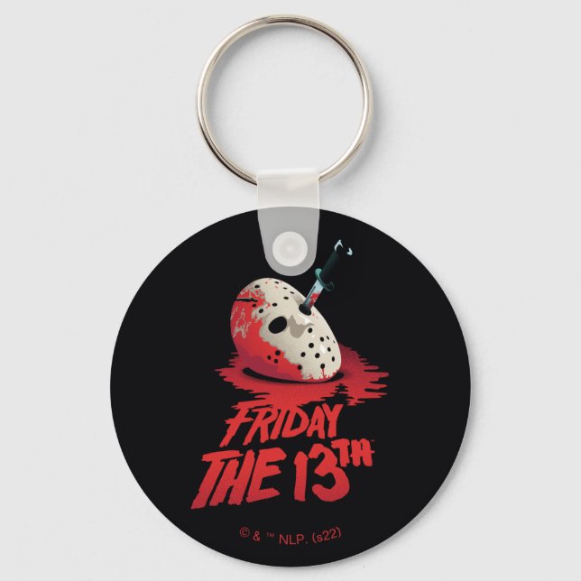 Friday the 13th | Knife Through Hockey Mask Key Ring (Front)