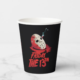 Friday the 13th   Knife Through Hockey Mask Paper Cups