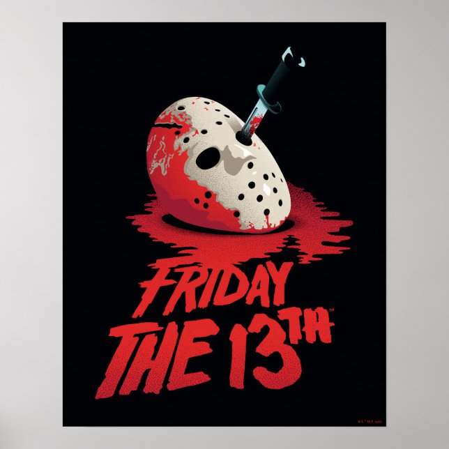 Friday the 13th | Knife Through Hockey Mask Poster (Front)