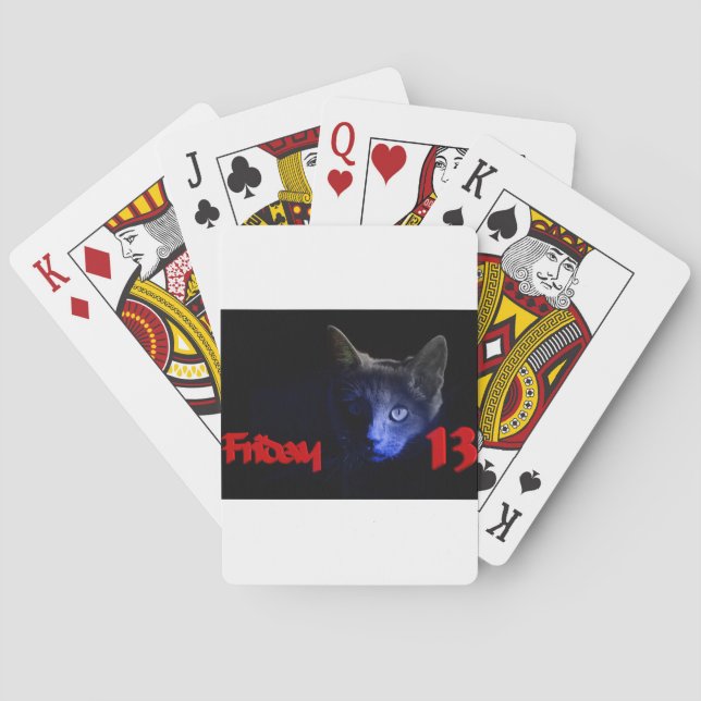 friday the 13th playing cards (Back)