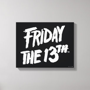 Friday the 13th   Stacked Painted Logo Canvas Print