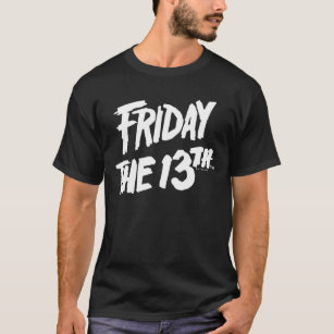 Friday the 13th   Stacked Painted Logo T-Shirt