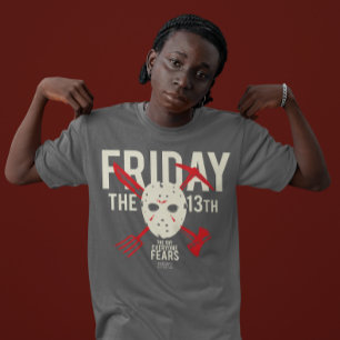 Friday the 13th Weapons Cross Hockey Mask T-Shirt