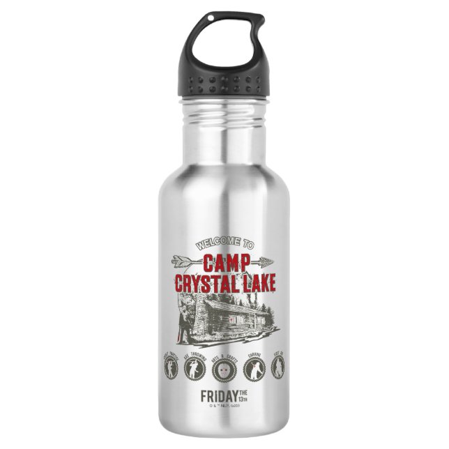 Friday the 13th | Welcome to Camp Crystal Lake 532 Ml Water Bottle (Front)