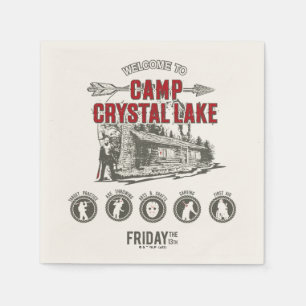 Friday the 13th   Welcome to Camp Crystal Lake Napkin