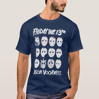 Fridayhe 13thhe Masks of Jason Voorhees Horror Mov T-Shirt