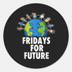 Fridays For Demonstration Fff Supporter Environmen Classic Round Sticker