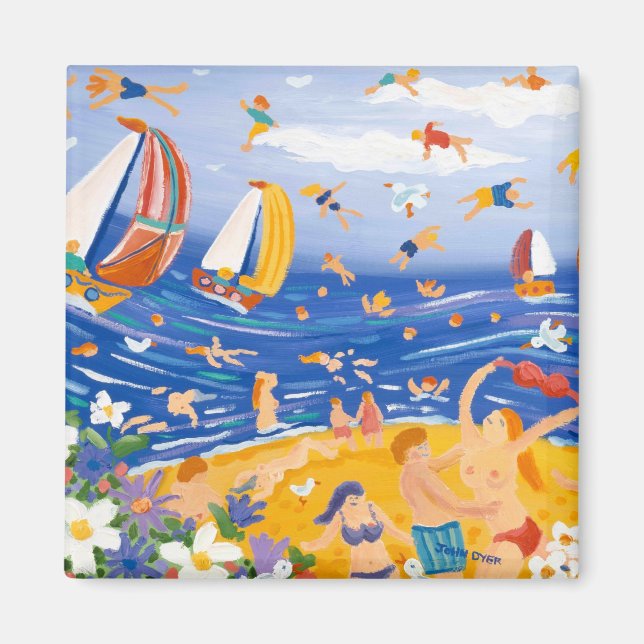 Fridge Art: Beachy Treats Magnet (Front)