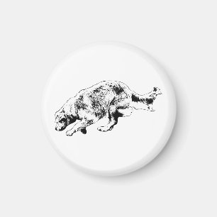 Fridge Dash: Golden Outline Magnet