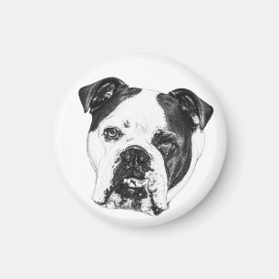 Fridge List Bulldog Magnet