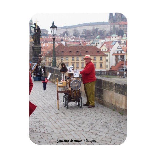 Fridge Magnet, Charles Bridge Prague Magnet (Vertical)