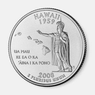 Fridge Magnet "Hawaii Quarter"